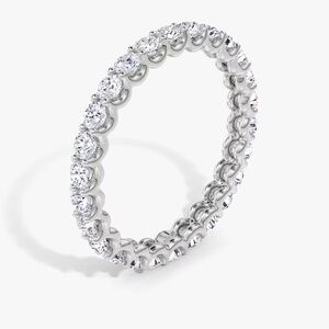 2.02 CT 14K White Gold SI Diamond Ring Eternity Band Wedding Ring